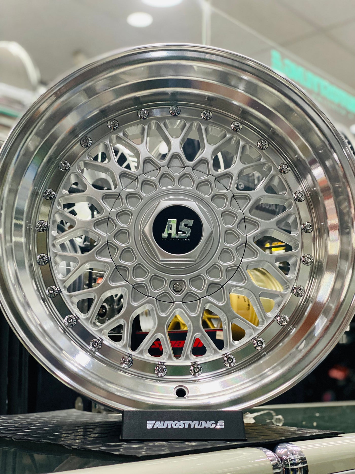 16” AS-MESH 8/9j 4/100 & 5/100 multi hole  SILVER