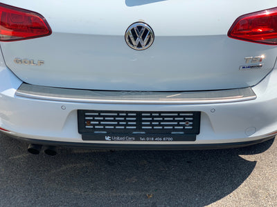 VW GOLF MK 7 STAINLESS STEEL REAR OUTER BUMPER PROTECTOR PLATE
