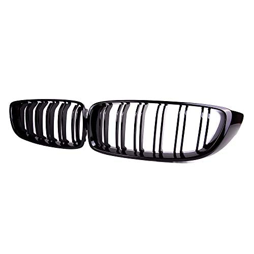 BMW F32  DOUBLE  SLAT GLOSS BLACK GRILLS