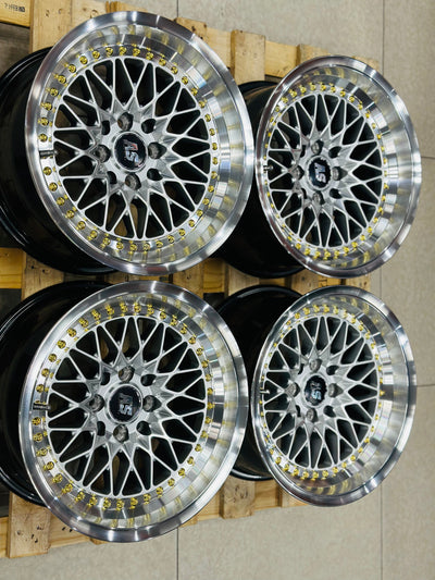 15” AS-7416 VS SILVER  4/100 4/114 wheels