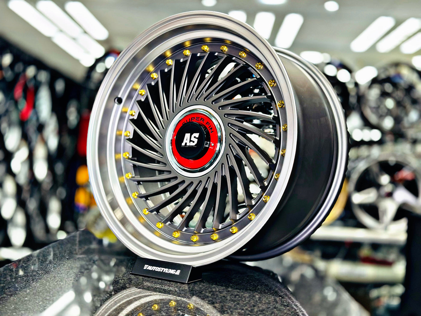 17” AS SUPERFIN  4x100 & 4x114 matt grey wheels (S)