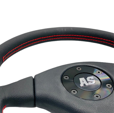 GENUINE LEATHER STEERING WHEEL 360mm GENUINE LEATHER