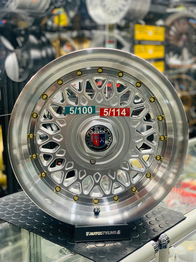 15” AS- PMESH SILVER  5x100 & 5x114 silver  wheels