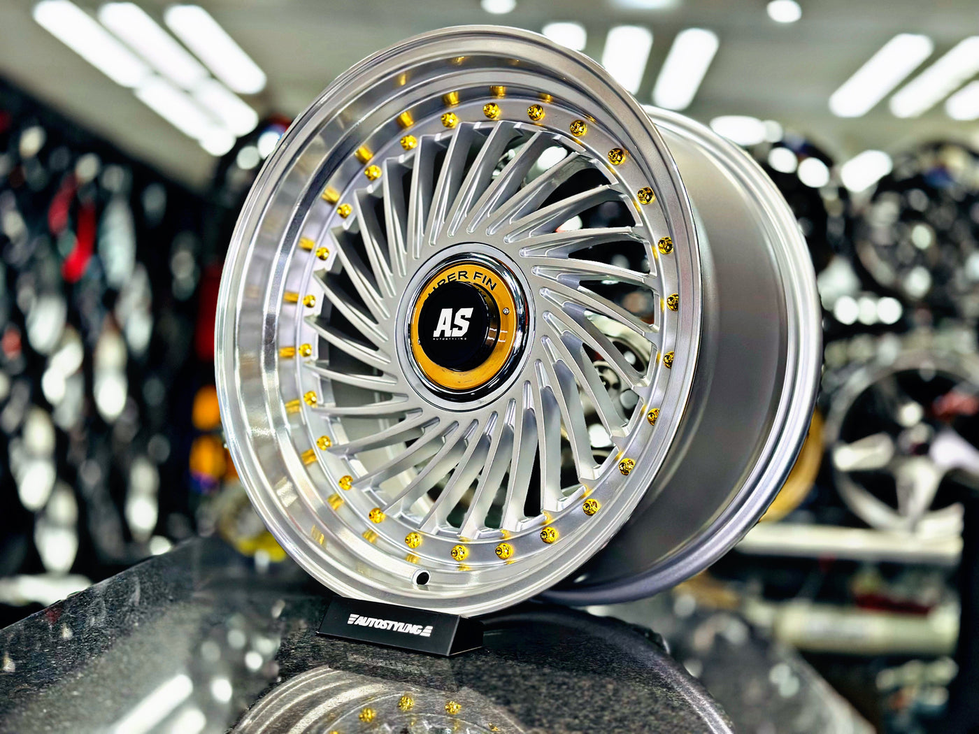 17” AS SUPERFIN (N) 4x100 & 4x114  SILVER wheels