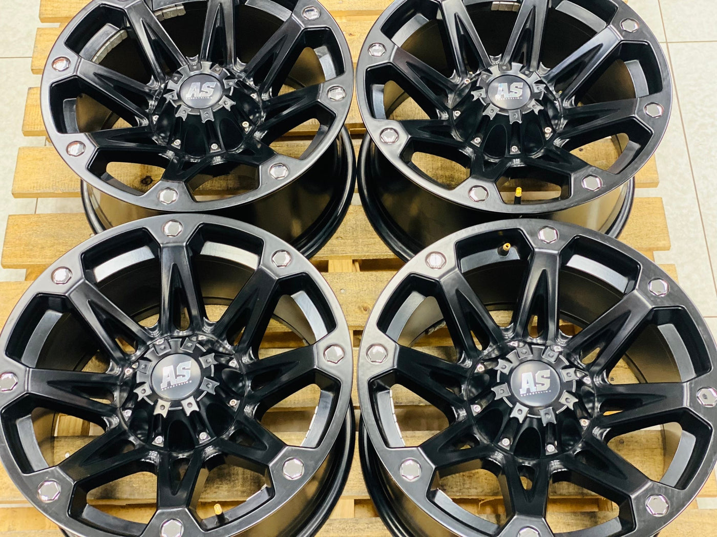 17” AS-LINE  5x127 JEEP RIMS ( USED SET)