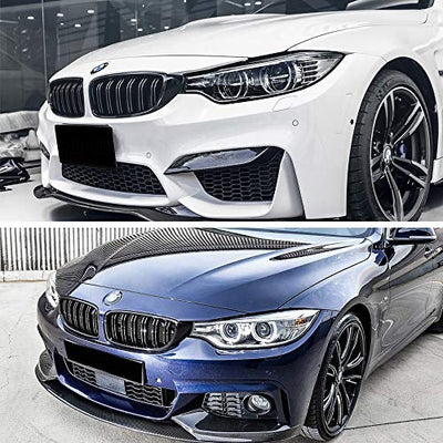 BMW F32  DOUBLE  SLAT GLOSS BLACK GRILLS