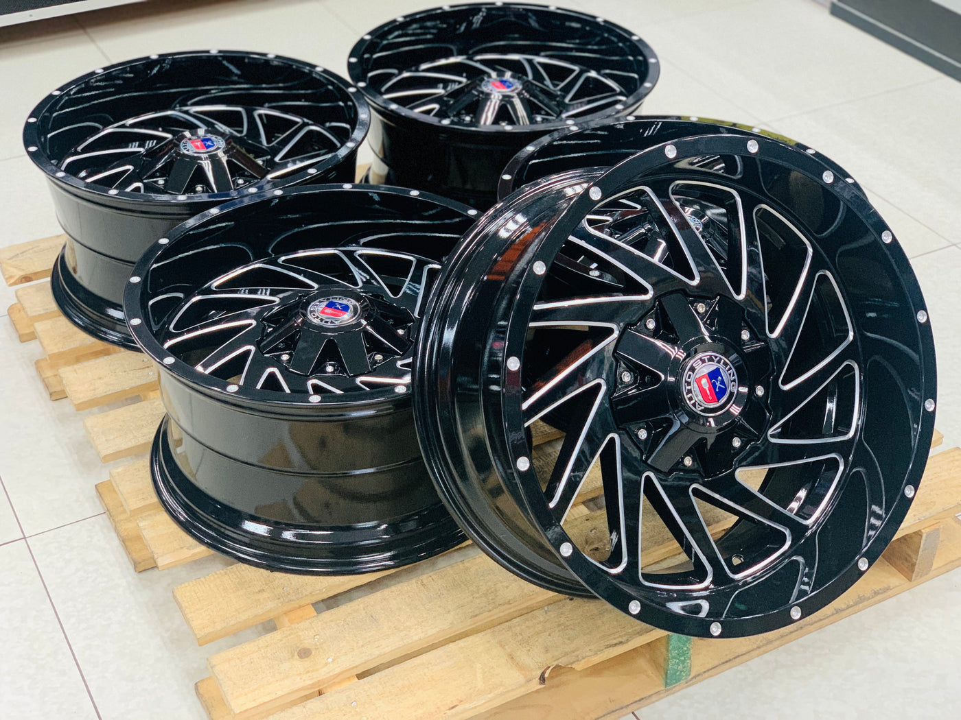 20” M3749 5x127 JEEP RIMS set of 5