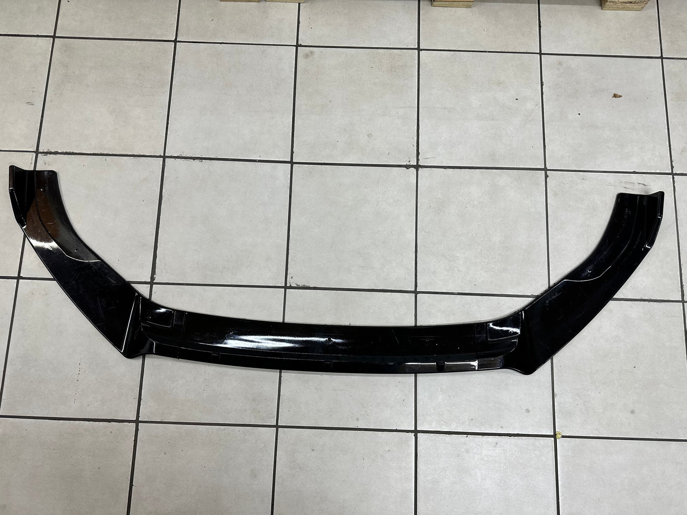 Vw MK7 plastic gloss black USED 3pce front spoiler