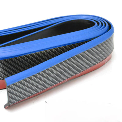 SAMURAI UNIVERSAL RUBBER FRONT SPOILER CARBON/ RED EDGE