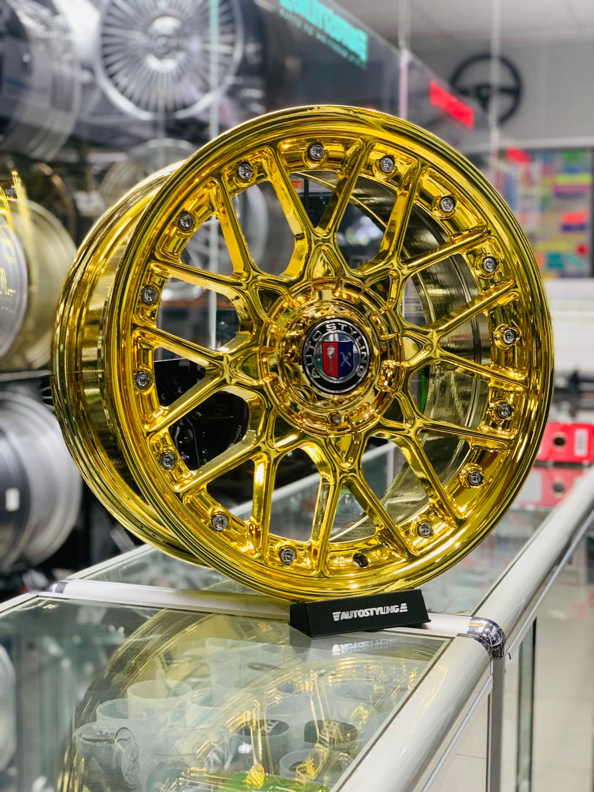 17” AS-703 BBS GOLD CHROME