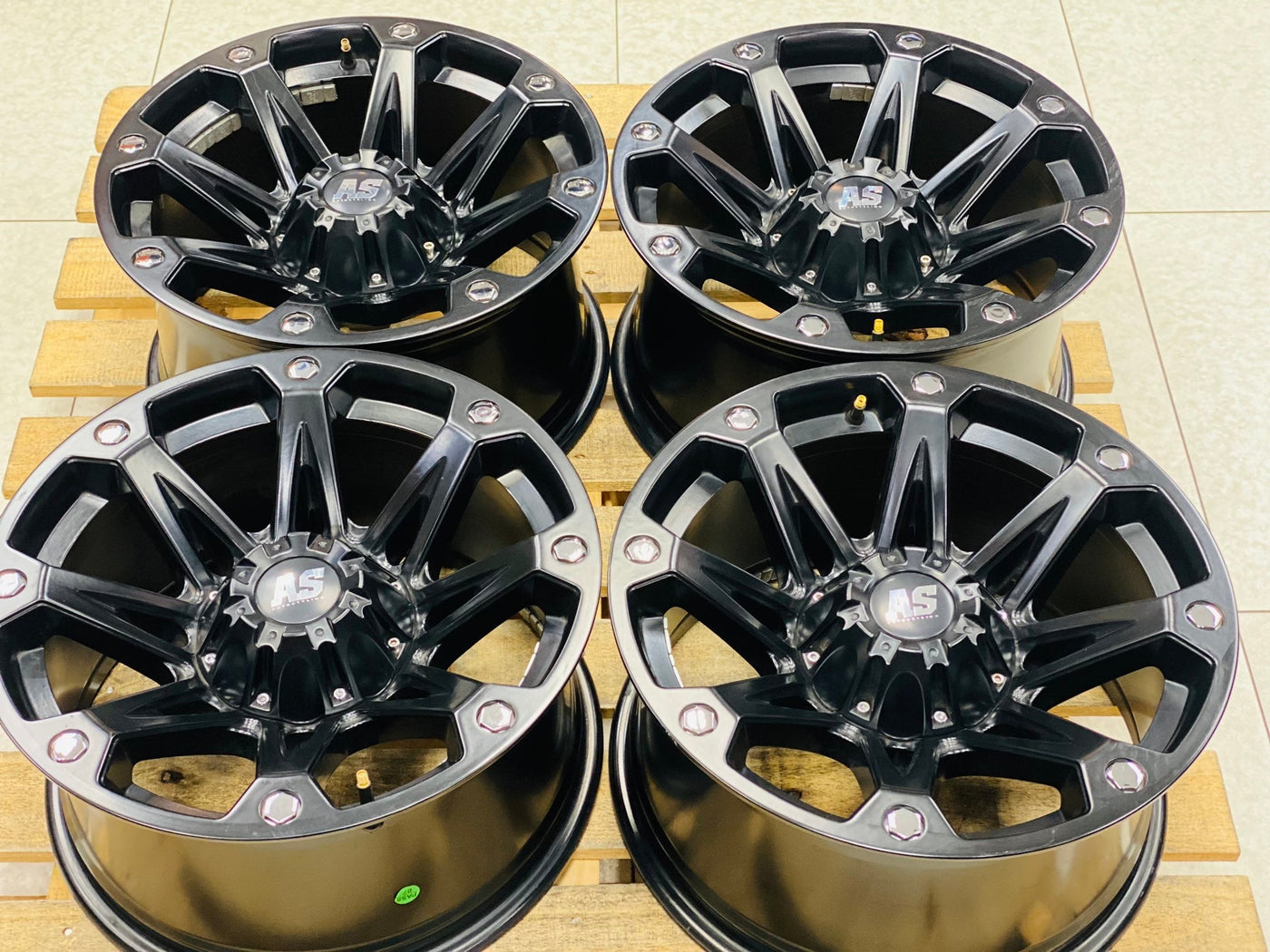 17” AS-LINE  5x127 JEEP RIMS ( USED SET)