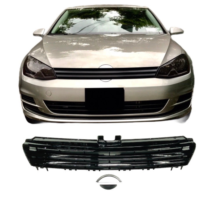 VW GOLF MK 7 DEBADGE GRILL GLOSS BLACK