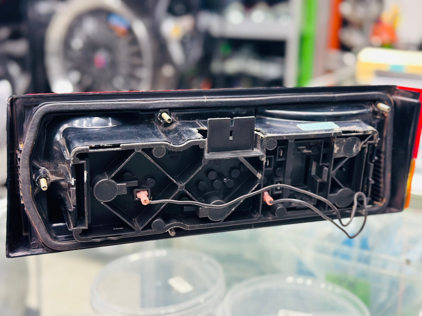 VW MK1 OEM USED HELLA AMBER/RED TAILLIGHTS