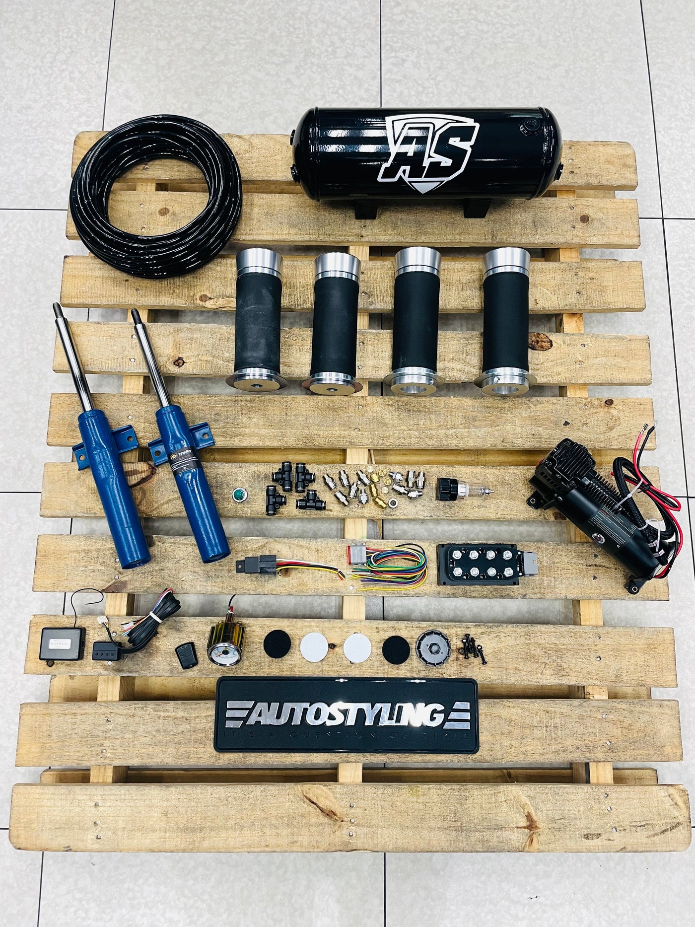 POLO TEBAO AIR SUSPENSION KIT ( 4 way REMOTE)