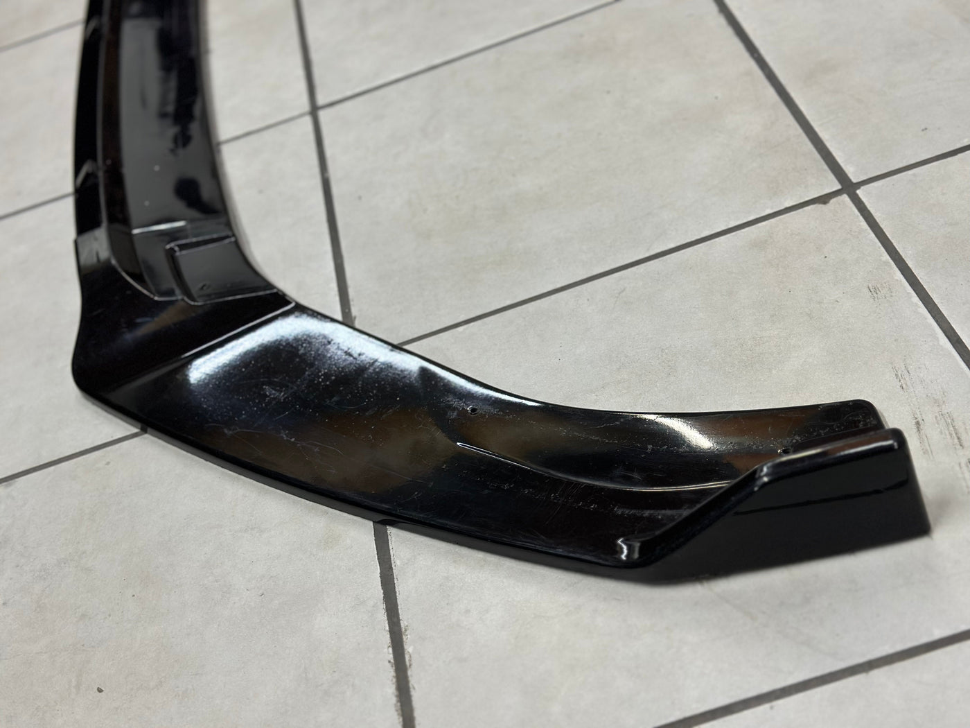 Vw MK7 plastic gloss black USED 3pce front spoiler