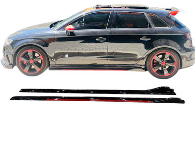 Universal Side Skirt with Red Accen