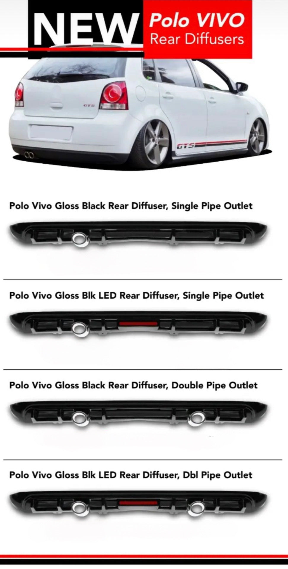 POLO 9N AS TYPE R REAR APPRON