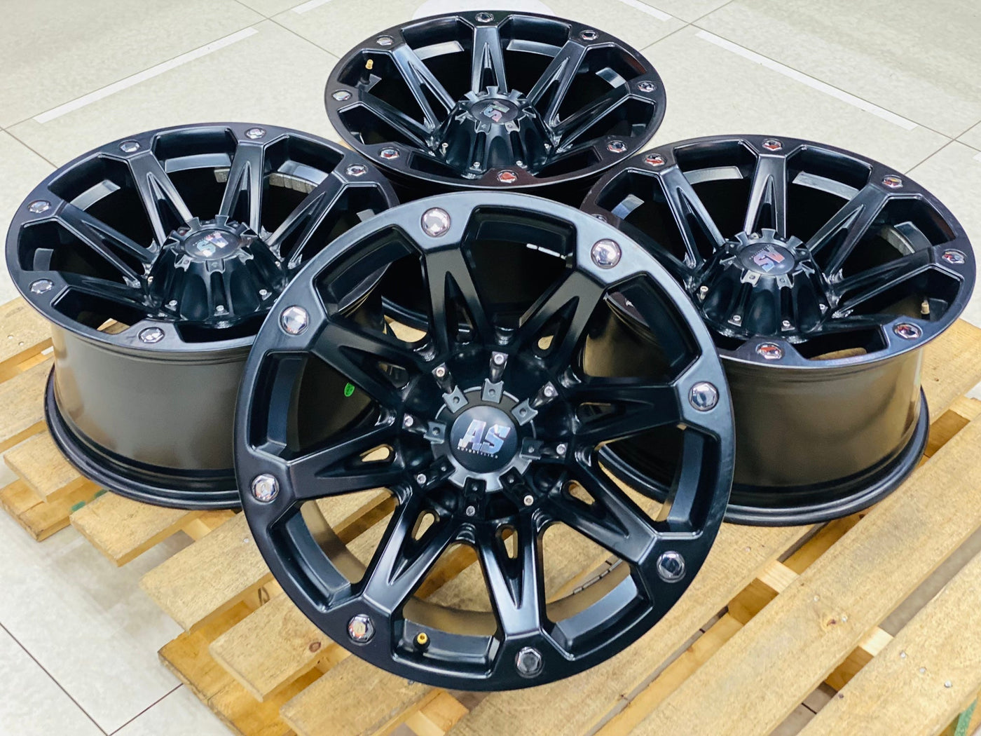 17” AS-LINE  5x127 JEEP RIMS ( USED SET)