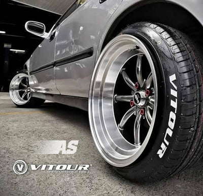 195/50/15 VITOUR WHITE LETTERS