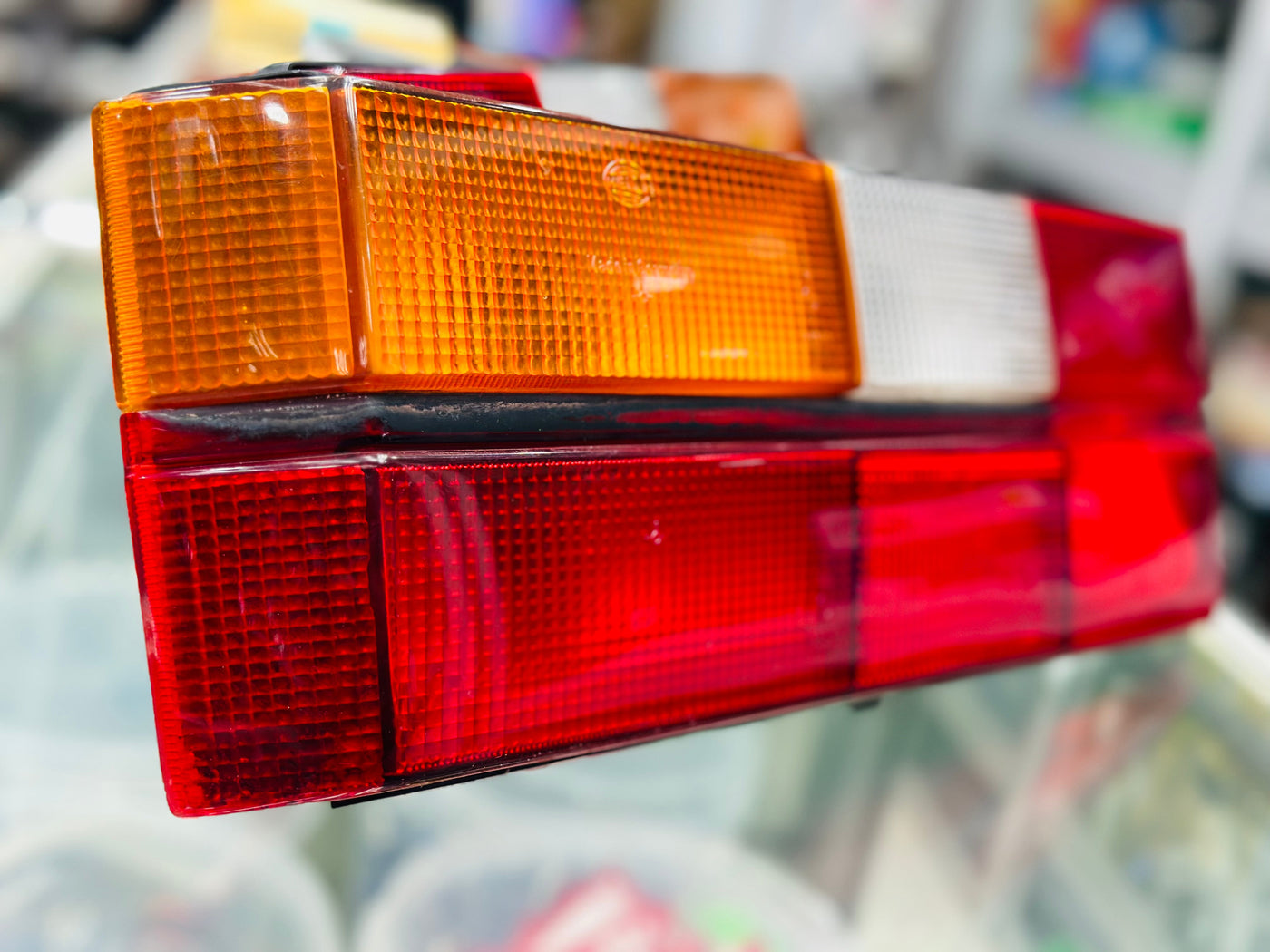 VW MK1 OEM USED HELLA AMBER/RED TAILLIGHTS