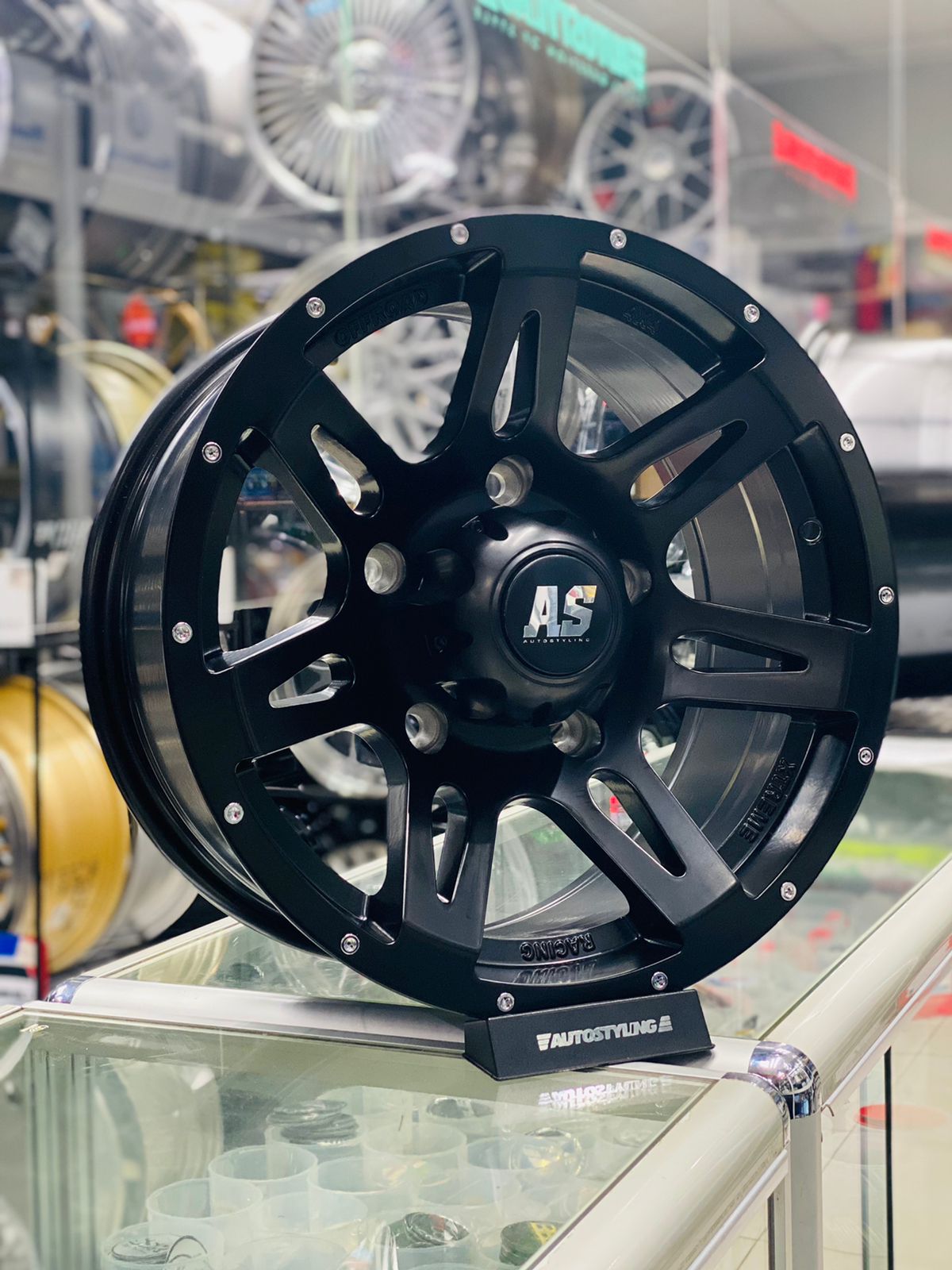 16” AS-829 5x160 MATT  BLACK MAHINDRA