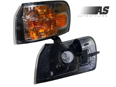 Toyota corolla rsi 95-98 blk/chrome orange corner lamps sold in pair
