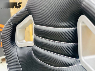 AS WINGBACK SEATS (D) CARBON LOOK