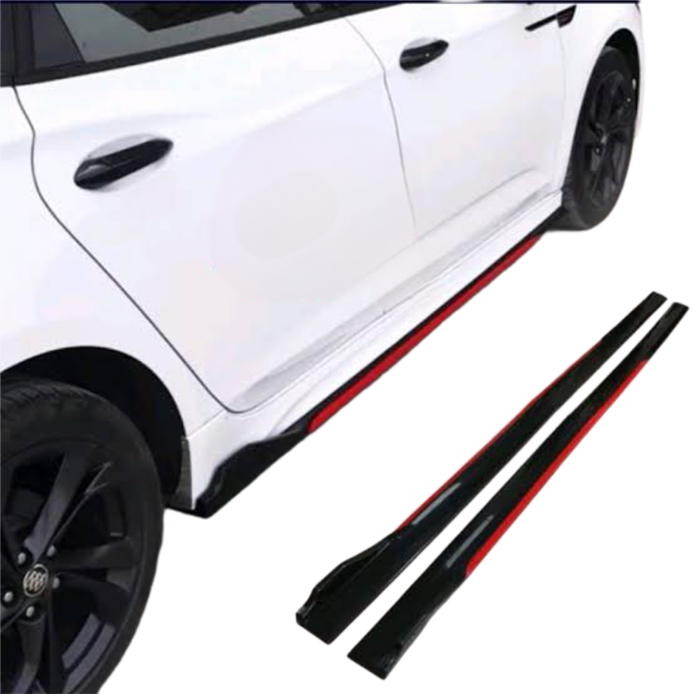 Universal Side Skirt with Red Accen