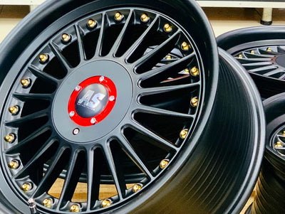 17'' AS-PINA SATIN BLACK 5x100 & 5x114 MULTI PCD WHEELS