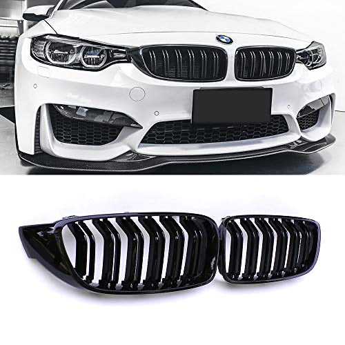 BMW F32  DOUBLE  SLAT GLOSS BLACK GRILLS
