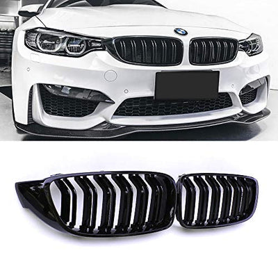 BMW F32  DOUBLE  SLAT GLOSS BLACK GRILLS