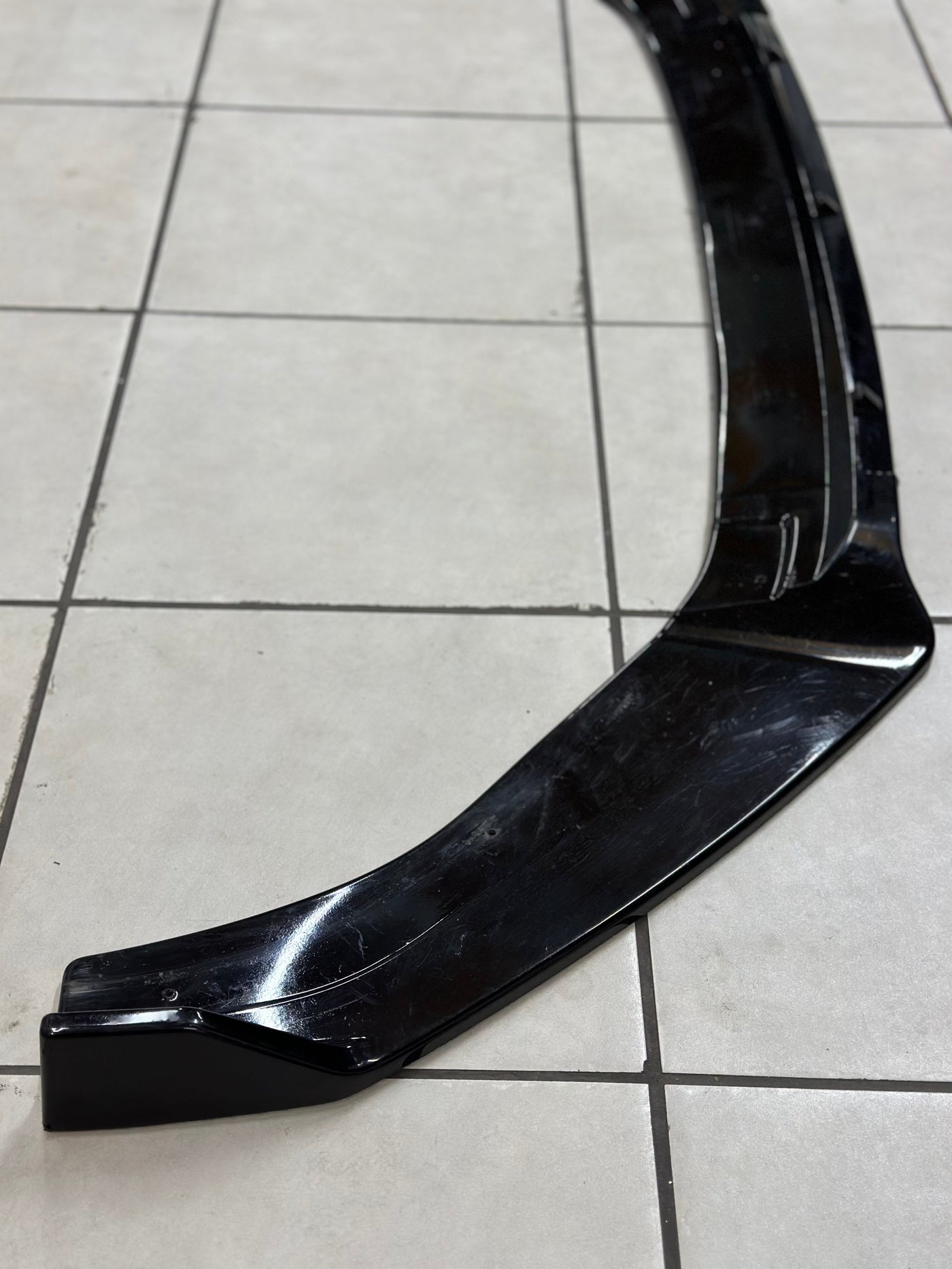 Vw MK7 plastic gloss black USED 3pce front spoiler