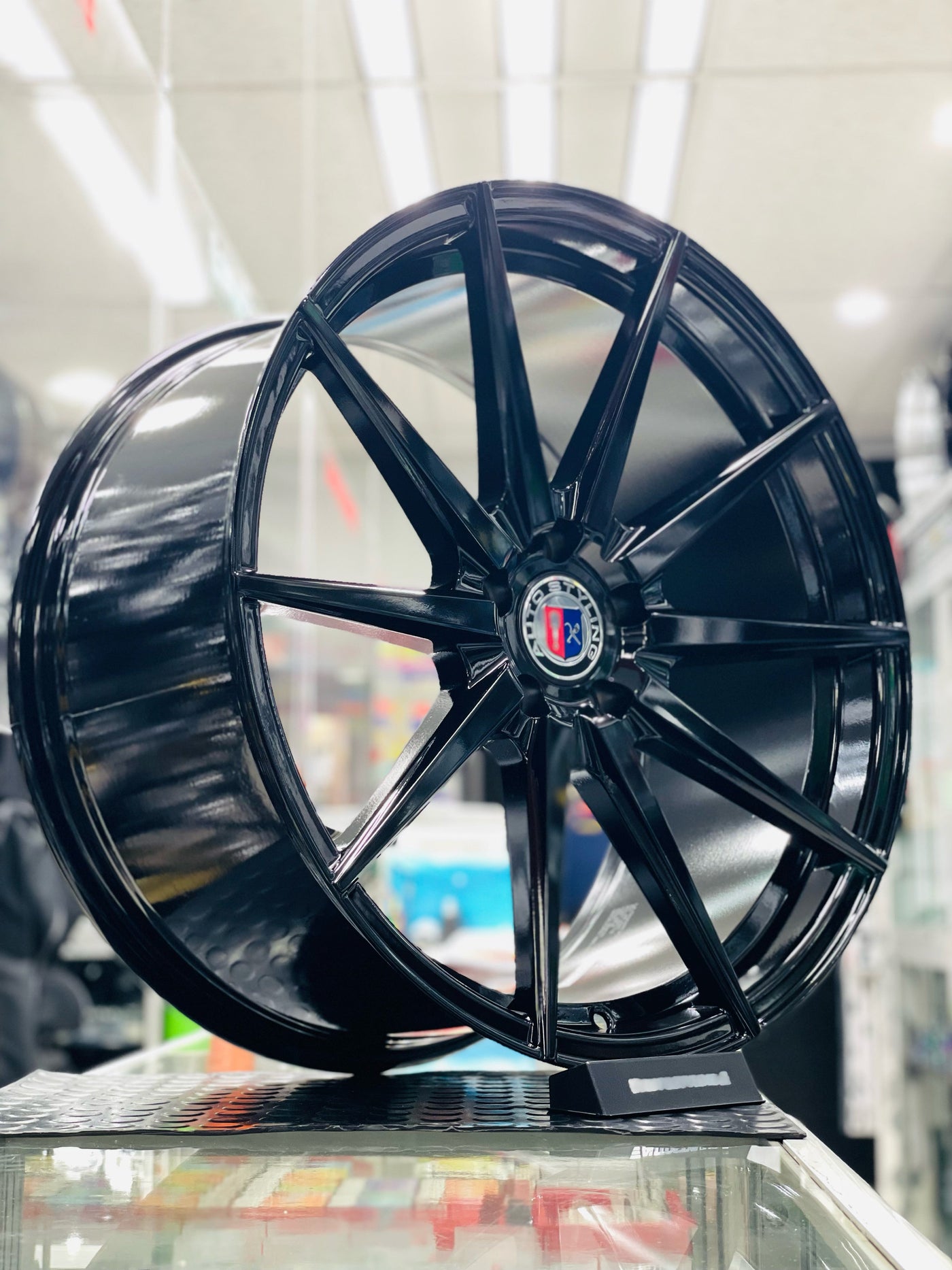 20” AS-5010 5x112 PCD GLOSS BLACK wheels