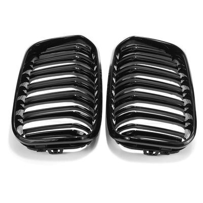 BMW F20 FACELIFT DOUBLE  SLAT GLOSS BLACK GRILLS