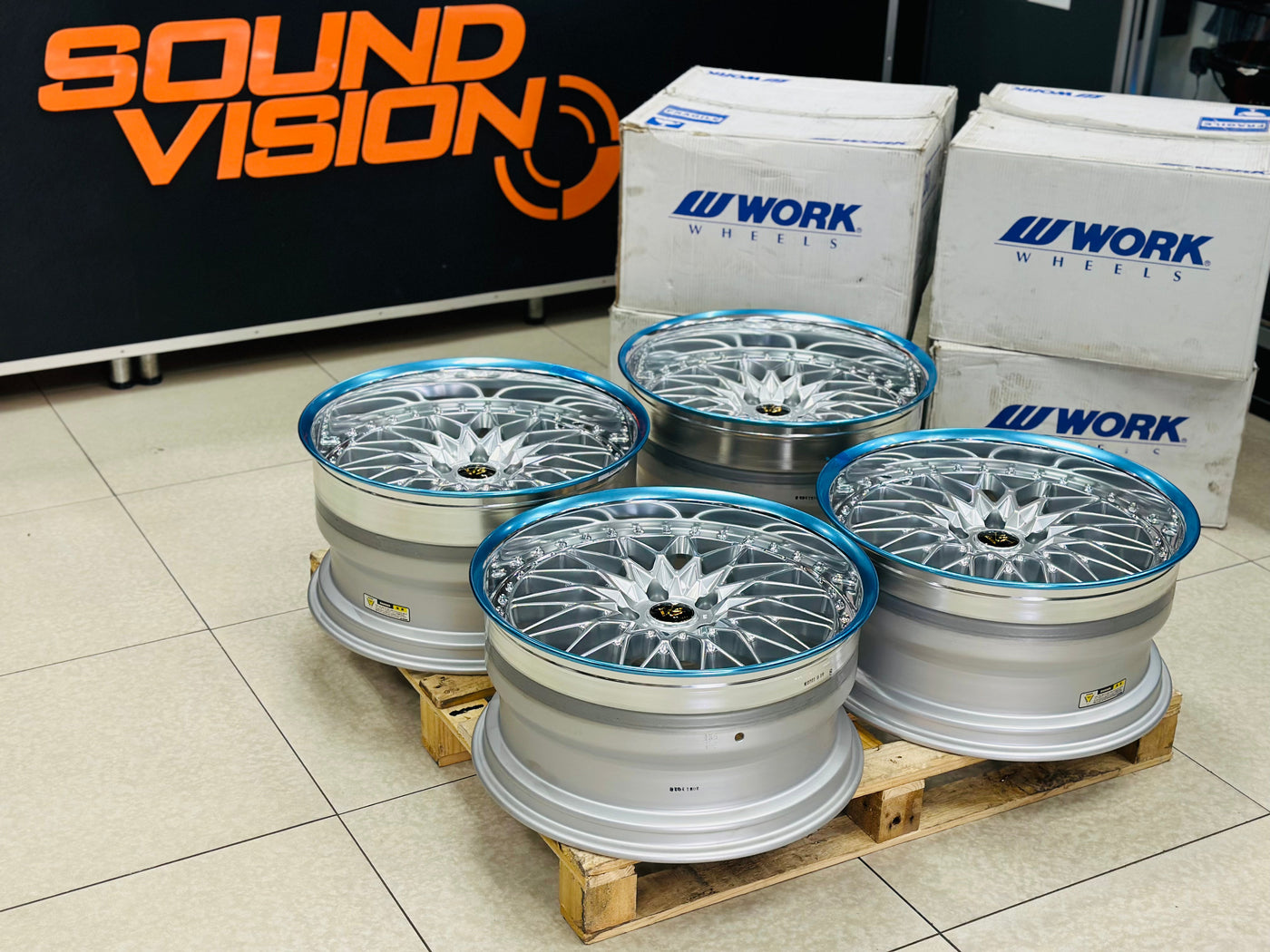 20” WORK VSXV 3pce split wheels 5/120