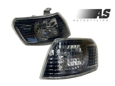 Toyota corolla rxi  98-01 blk/chrome corner lamps sold in pair