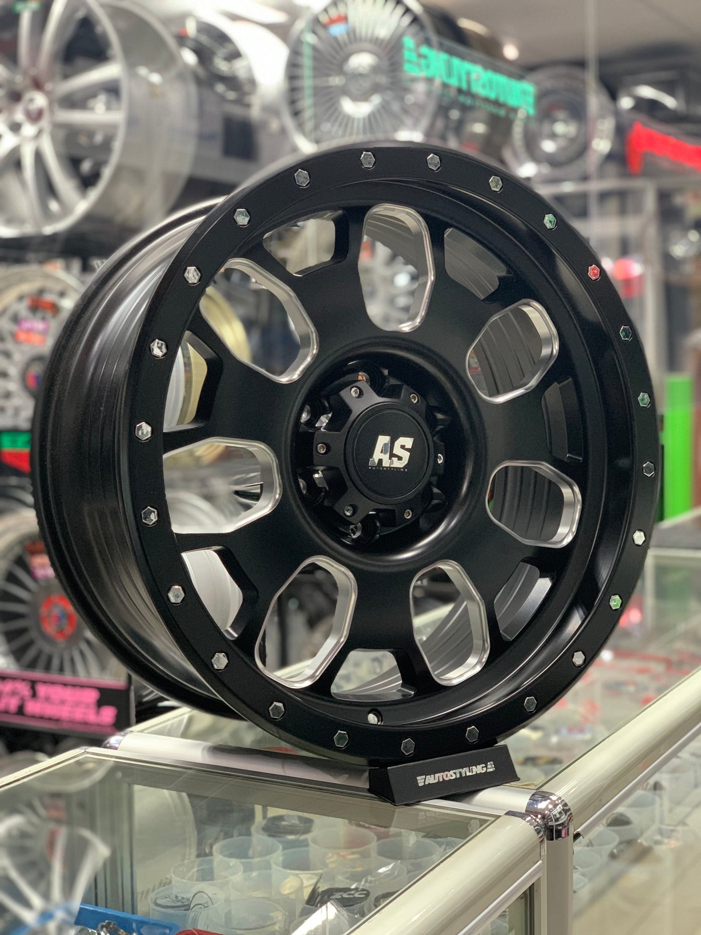 20” AS-107 20X9.5 MATTE BLACK