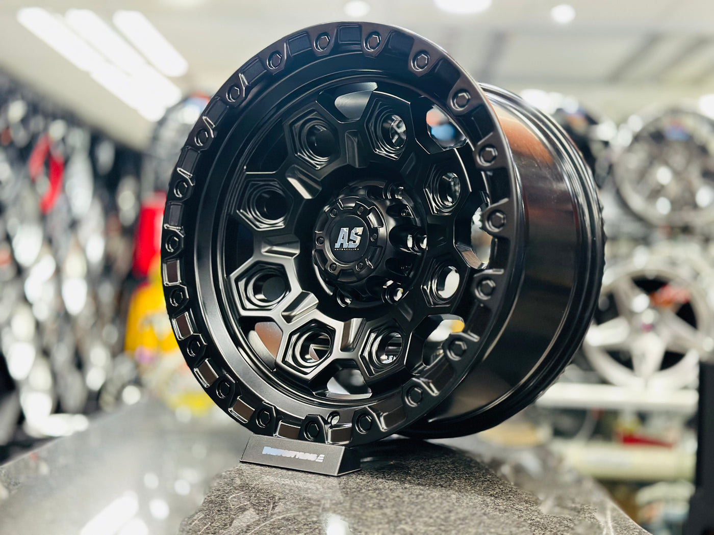 17” AS- F629017 6/139 BLACK 4x4 wheels