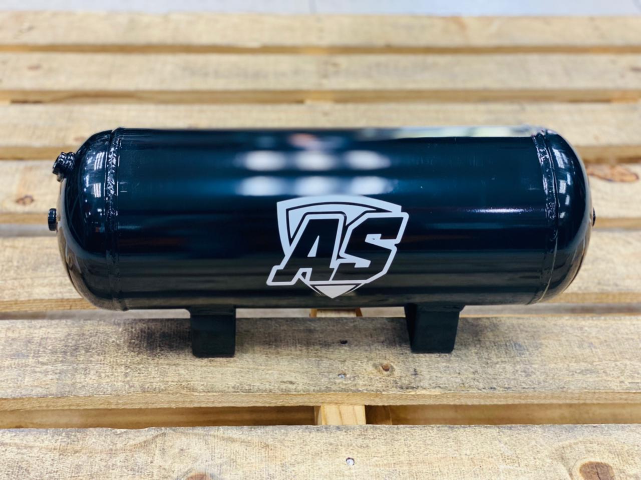 3 gallon steel AS- AIR tank gloss black
