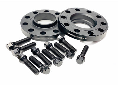 BMW WHEEL SPACERS 5/120 20MM BLACK INCLUDING BLOTS