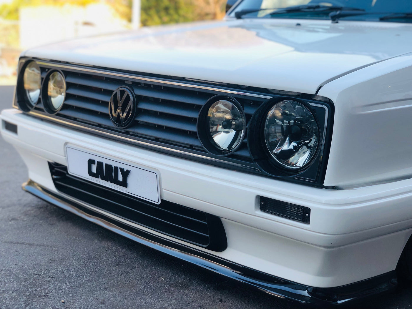 VW GOLF 1 SMOKED COMBO HEADLIGHTS + FREE INDICATOR LENSE
