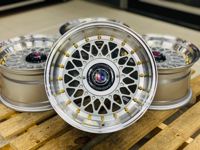 15” AS-P/MESH 4/100 5/100 SILVER + GOLD STUD