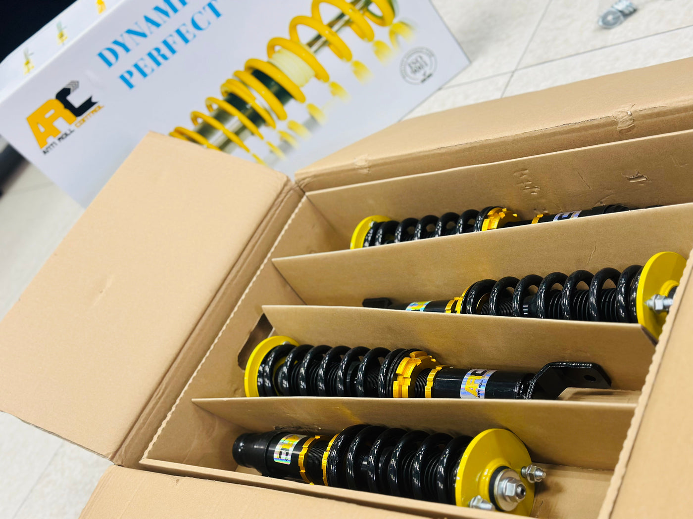 ARC PRO VERSION COILOVERS HONDA EK METAL MOUNTING FORK