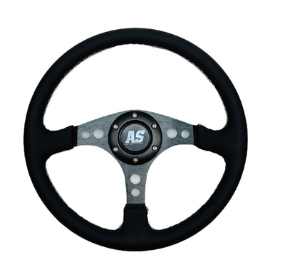 STEERING WHEEL 340mm GENUINE LEATHER