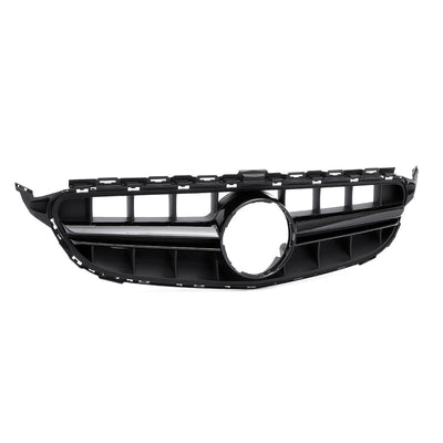 MERCEDES W205 C63 MATT BLACK GRILL CAMERA COMPATIBLE