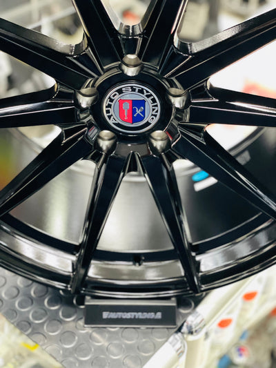 20” AS-5010 5x112 PCD GLOSS BLACK wheels