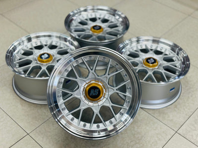 17” AS BBS 506 4/100 & 5/100 silver wheels