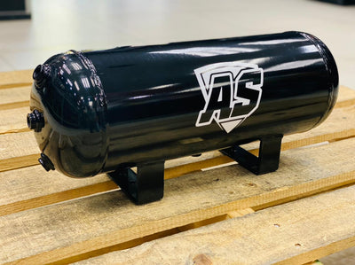 3 gallon steel AS- AIR tank gloss black