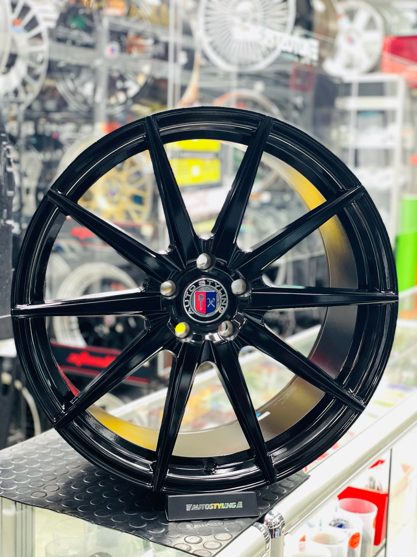 20” AS-5010 5x112 PCD GLOSS BLACK wheels