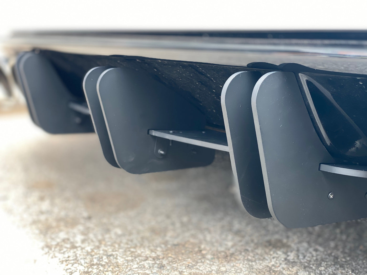 VW GOLF MK 7 / 7.5 REAR DOUBLE SLAT ADD ON DIFFUSER NEW AND IMPROVEDb